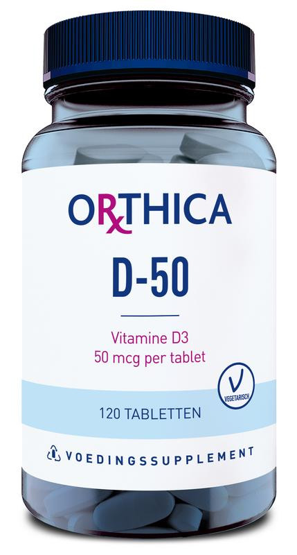 Vitamine D-50 van Orthica : 120 tabletten