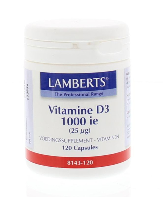 Vitamine D 1000IE 25 mcg van Lamberts : 120 capsules
