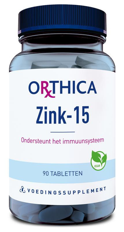 Zink 15 van Orthica : 90 tabletten