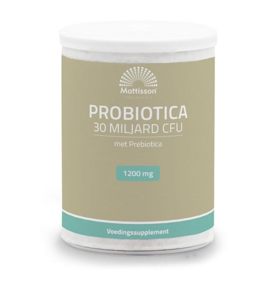 Pre- & Probiotica 30 miljard CFU van Mattisson :125 gram