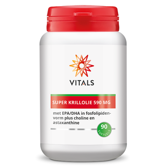 Super Krillolie 590 mg 90 softgels van Vitals