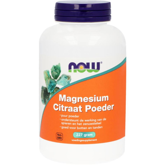 Magnesium citraat poeder van NOW : 227 gram