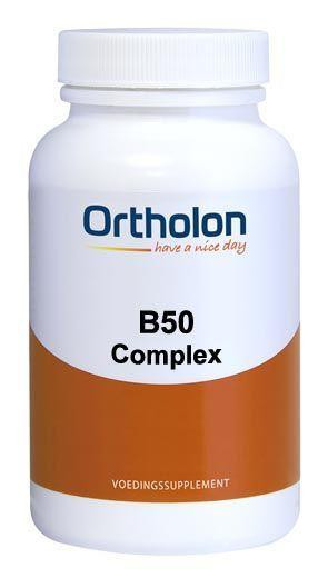 Vitamine B50 complex van Ortholon : 120 vegetarische capsules