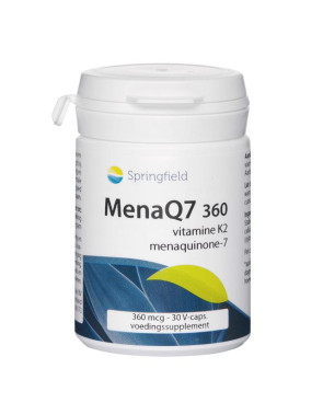 MenaQ7-360 vitamine K2 360 mcg van Springfield : 30 vcaps 