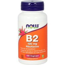 Vitamine B2 100 mg van NOW : 100 capsules