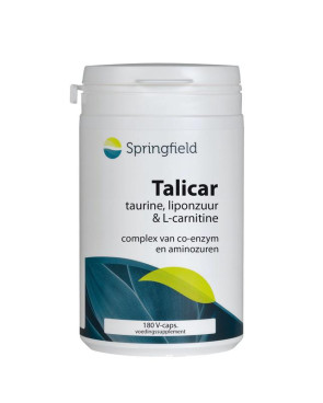 Talicar I carnitine/taurine/liponzuur van Springfield : 180 vcaps