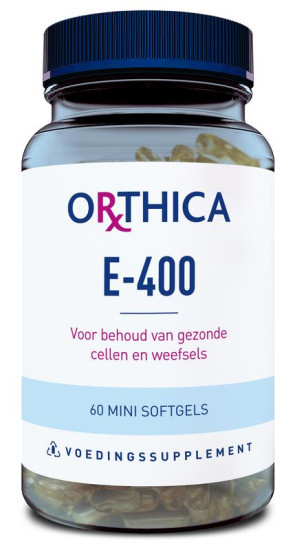 Vitamine E 400 van Orthica : 60 softgels