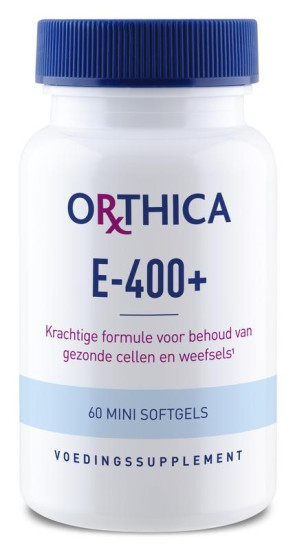 Vitamine E 400 + van Orthica : 60 softgels