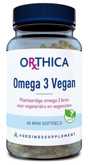 Omega-3 vegan van Orthica : 60 softgels