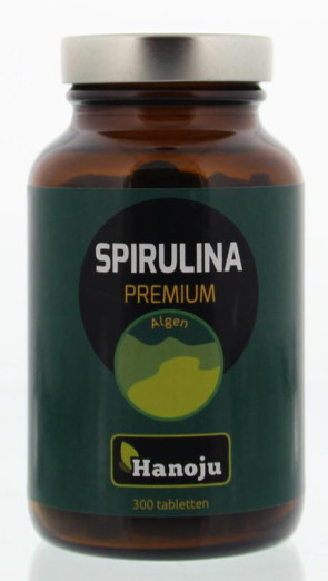 Spirulina 400 mg premium van Hanoju : 300 tabletten