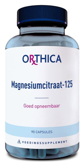Magnesium 125 van Orthica : 90 capsules