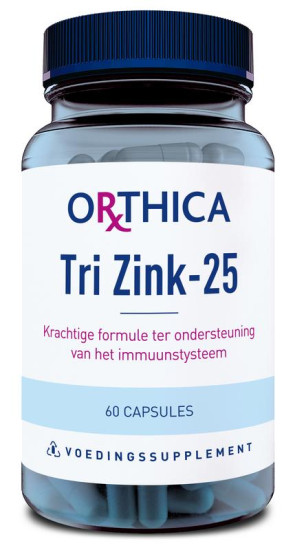 Tri zink 25 van Orthica : 60 capsules