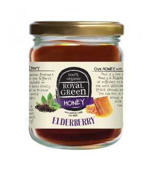Elderberry honey van Royal Green (250gr)