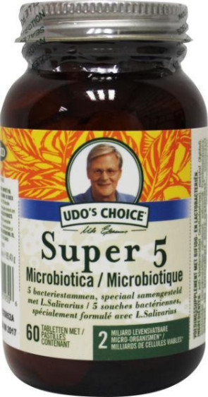 Super 5 Microprobiotic van Udo s Choice : 60 tabletten