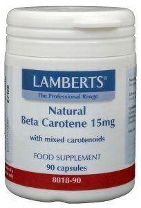 Natural betacaroteen natuurlijk 15 mg van Lamberts : 90 capsules
