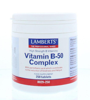Vitamine B50 complex van Lamberts : 250 tabletten