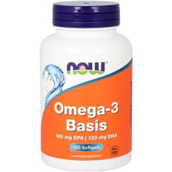 Omega-3 Basis 180 mg EPA 120 mg DHA van NOW : 100 softgels