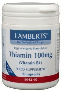 Thiamin 100 mg vitamine B1 van Lamberts : 90 vcaps