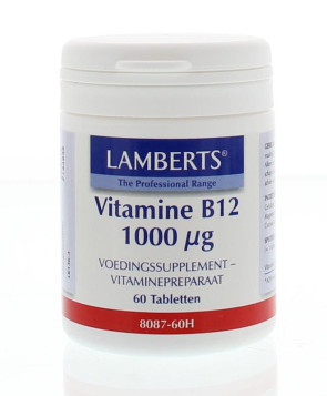 Vitamine B12 1000 mcg van Lamberts : 60 tabletten