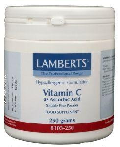 Vitamine C ascorbinezuur van Lamberts : 250 gram