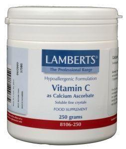 Vitamine C calcium ascorbaat van Lamberts : 250 gram