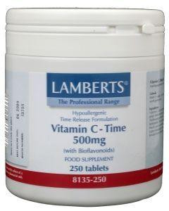 Vitamine C 500 time released & bioflavonoiden van Lamberts : 250 tabletten