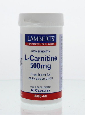 L-Carnitine 500 mg van Lamberts : 60 vcaps