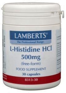 L-Histidine 500 mg van Lamberts : 30 capsules