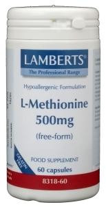 L-Methionine 500 mg van Lamberts : 60 vcaps