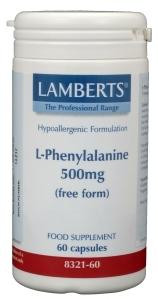 L-Phenylalanine 500 mg van Lamberts : 60 capsules