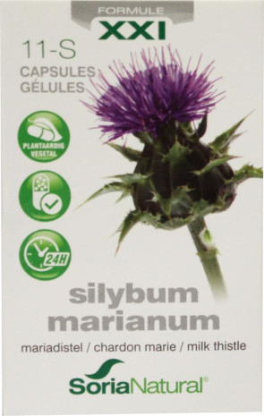 Silybum marianum XXI 11-S van Soria Natural : 30 tabletten