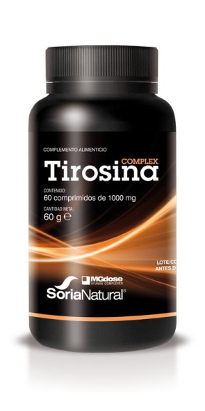Tirosina complex MgDose van Soria Natural : 60 tabletten