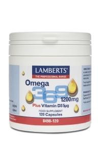 Omega 3 6 9 1200 mg van Lamberts : 120 capsules