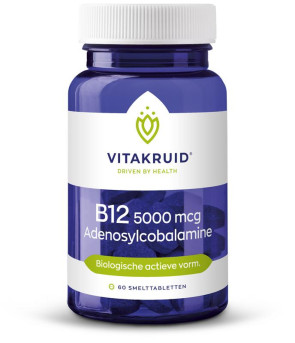 B12 Adenosylcobalamine 5000 mcg van Vitakruid : 60 tabletten