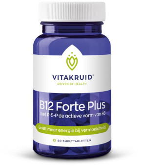 B12 Forte plus 3000 mcg met P-5-P van Vitakruid : 60 tabletten 