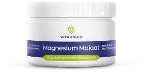Magnesium Malaat met P-5-P van Vitakruid : 120 gram 
