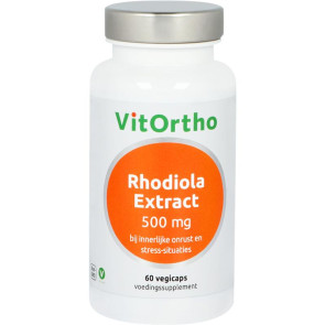 Rhodiola extract 500 mg van Vitortho : 60 vcaps