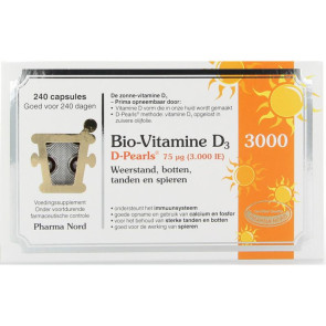 Bio vitamine D3 75 mcg van Pharma Nord : 240 tabletten