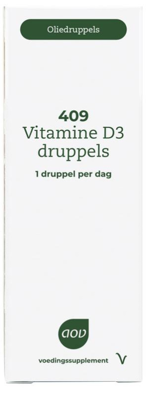 409 Vitamine D3 druppels 25 mcg van AOV : 15 ml