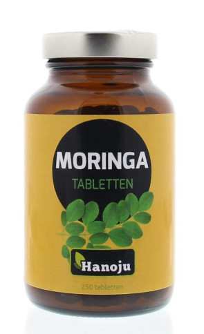 Moringa oleifera heelblad 500 mg van Hanoju : 250 tabletten