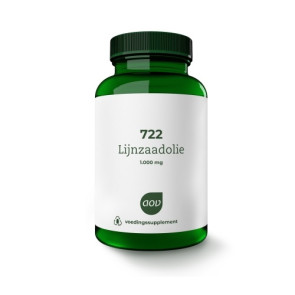 722 Lijnzaadolie 1000 mg van AOV : 90 capsules
