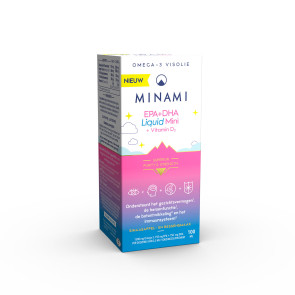 EPA + DHA Liquid Kids + Vitamin D3 van Minami :100 ml 