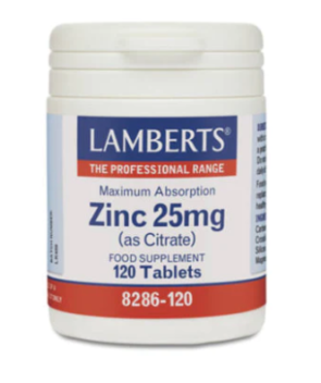 Zink (zink) citraat 25 mg van Lamberts : 120 tabletten