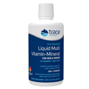 Vloeibaar multi vitamine, ionische mineralen en sporenelementen van Trace Minerals :887 Milliliter 