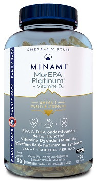 MorEPA Platinum + Vit D3 120 softgels van Minami