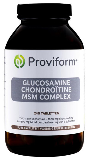 Glucosamine chondroitine complex MSM van Proviform : 240 tabletten