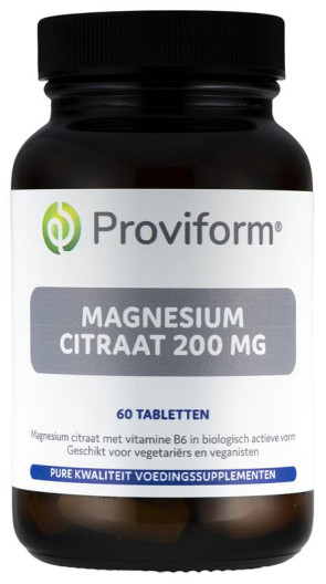 Magnesium citraat 200 mg & B6 van Proviform : 60 tabletten