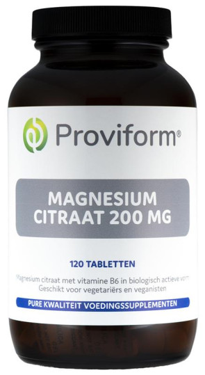 Magnesium citraat 200 mg & B6 van Proviform : 120 tabletten