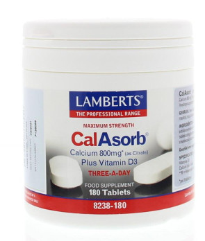 CalAsorb (Calciumcitaat Met Vitamine D3) van Lamberts 