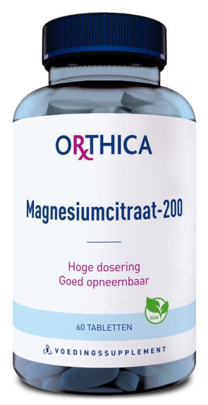 Magnesiumcitraat 200 van Orthica : 60 tabletten